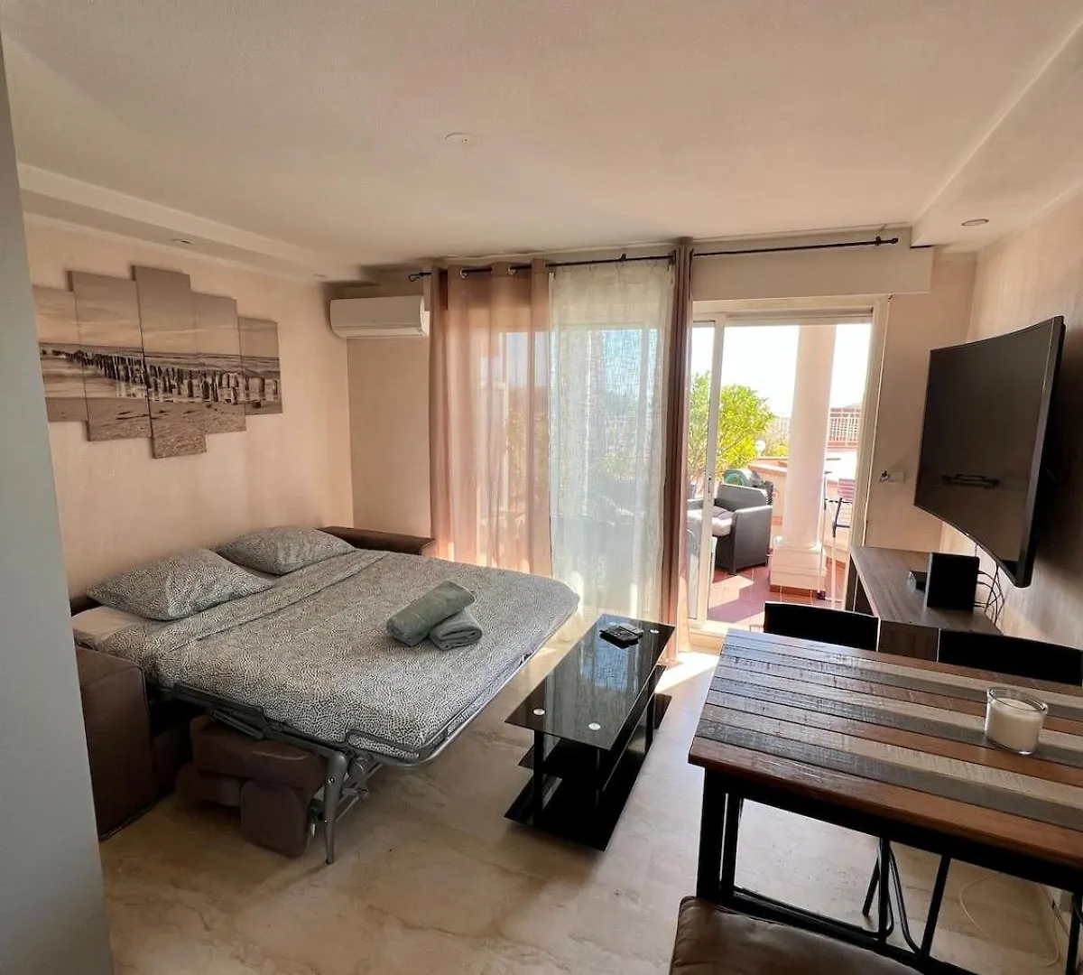Charmant Studio, Piscine, Vue Mer Proche Monaco Cap-d'Ail 0*,